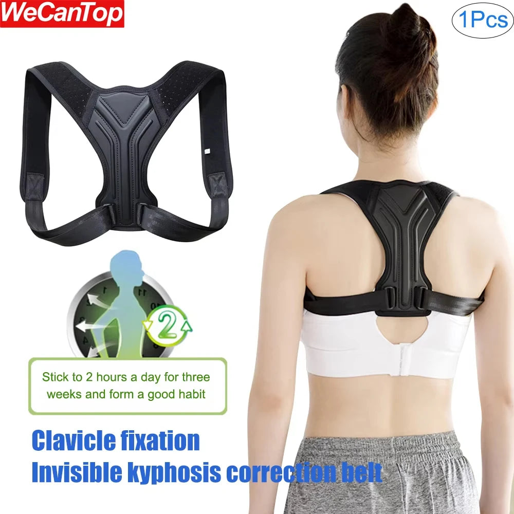 Posture Corrector for Men & Women (1PC) - Adjustable Back Brace for Shoulder Pain Relief & Instant Posture Improvement