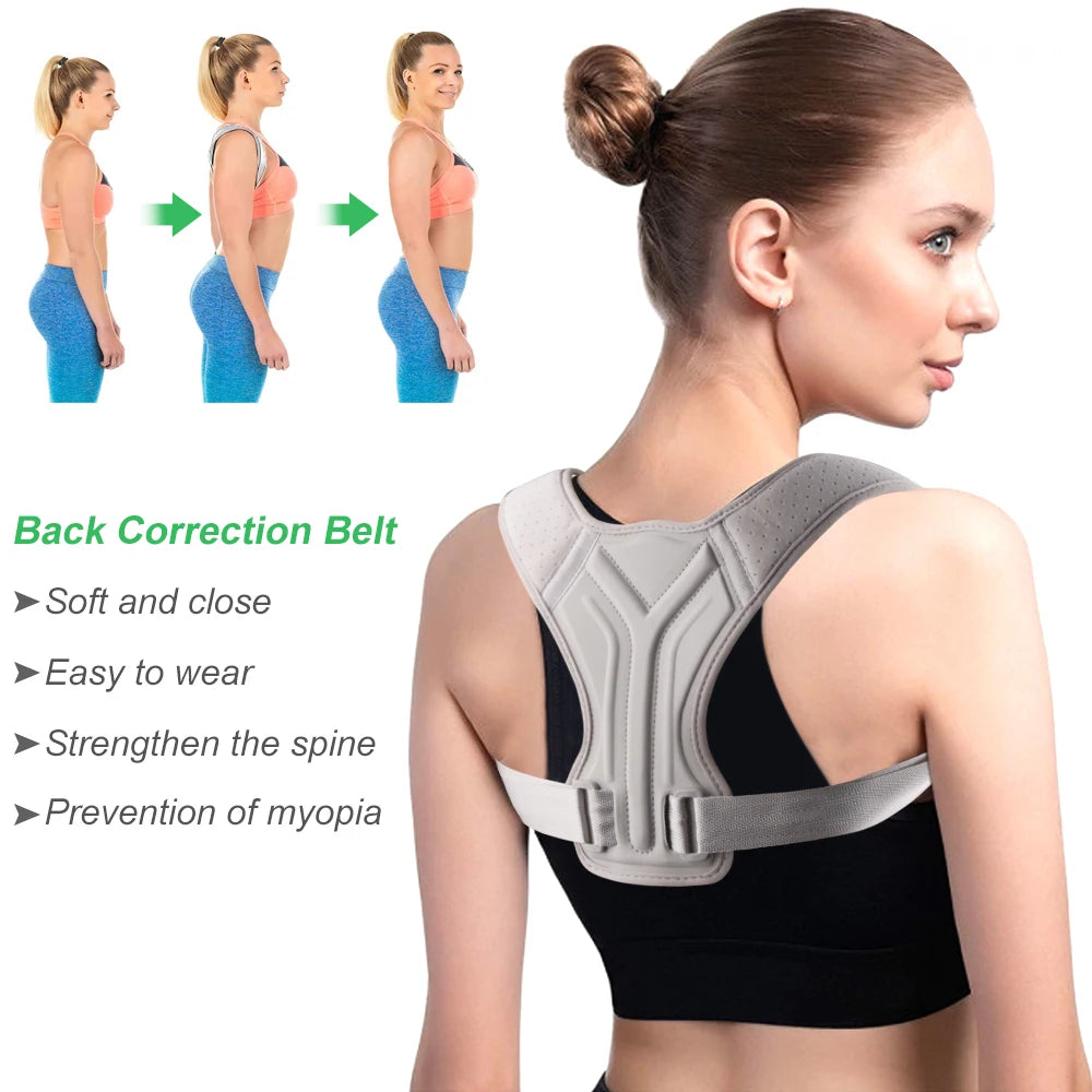 Posture Corrector for Men & Women (1PC) - Adjustable Back Brace for Shoulder Pain Relief & Instant Posture Improvement