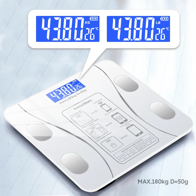 Smart Body Fat Scale for body management and fat loss, smart mode, Bluetooth body fat scale, home weight scale, ultra-precis