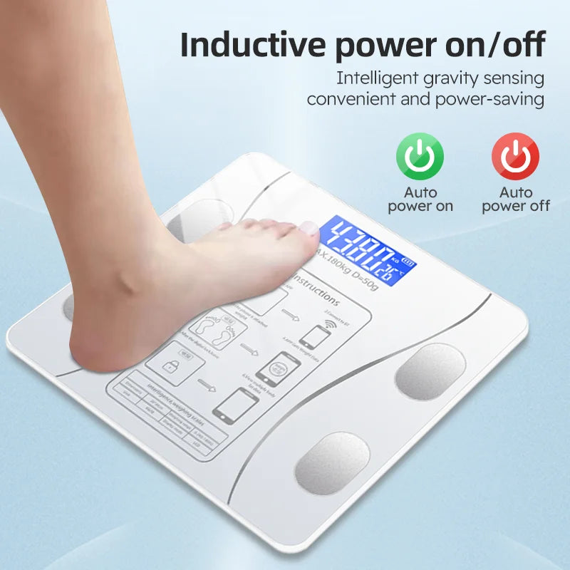 Smart Body Fat Scale for body management and fat loss, smart mode, Bluetooth body fat scale, home weight scale, ultra-precis